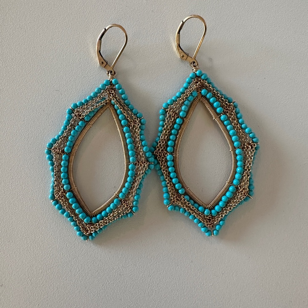 Dana Kellin Turquoise Beaded Earrings